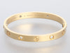 Cartier 18K Yellow Gold 4-Diamond Love Bracelet 16