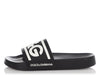 Dolce & Gabbana Black and White Beach Slides