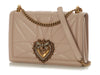 Dolce & Gabbana Beige Devotion Flap Bag