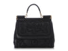 Dolce & Gabbana Medium Black Laser Cut Miss Sicily Bag