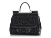 Dolce & Gabbana Medium Black Laser Cut Miss Sicily Bag