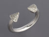 14K White Gold Diamond Open Band Ring