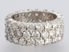 14K White Gold 4.5-Carat Diamond Eternity Band Ring