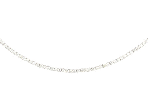 14K White Gold 5-Carat Diamond Tennis Bracelet