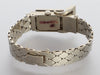 Gotham Vintage 14K White Gold Diamond Retro Flip-Top Watch Bracelet