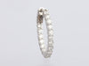 14K White Gold 2.04-Carat Diamond Inside-Out Hoops