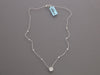 14K White Gold 0.84-Carat Diamond Pendant Necklace