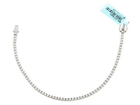 14K White Gold 2.62-Carat Diamond Tennis Bracelet