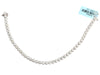14K White Gold 4.09-Carat Bezel Diamond Tennis Bracelet