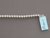 14K White Gold 4.09-Carat Bezel Diamond Tennis Bracelet