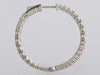 14K White Gold 5.46-Carat Diamond Inside-Out Hoops