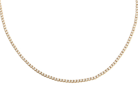 Sofer 14K Yellow Gold 8.1-Carat Diamond Tennis Necklace