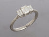 Platinum 1-Carat 3-Stone Diamond Ring