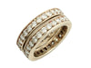 14K White Gold 2.5-Carat Diamond Eternity Band Set