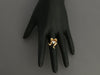 14K Yellow Gold 0.50-Carat Diamond Heart Ring