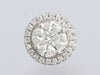 18K White Gold 0.80-Carat Diamond Cluster Earrings