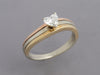14K Yellow Gold Diamond Heart Ring