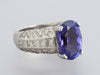 Platinum 7.23-Carat Tanzanite and Diamond Ring