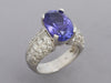 Platinum 7.23-Carat Tanzanite and Diamond Ring