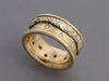 14K Two-Tone Gold and Diamond Contemporary Band
