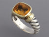David Yurman Two-Tone Citrine Ring