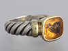 David Yurman Two-Tone Citrine Ring