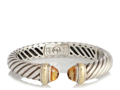 David Yurman Two-Tone Citrine Waverly Bracelet