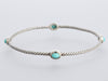 David Yurman Sterling Silver Turquoise Color Classics Bangle