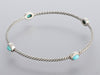 David Yurman Sterling Silver Turquoise Color Classics Bangle