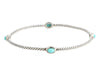 David Yurman Sterling Silver Turquoise Color Classics Bangle