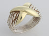 David Yurman Two-Tone X Band Ring