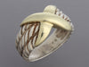 David Yurman Two-Tone X Band Ring