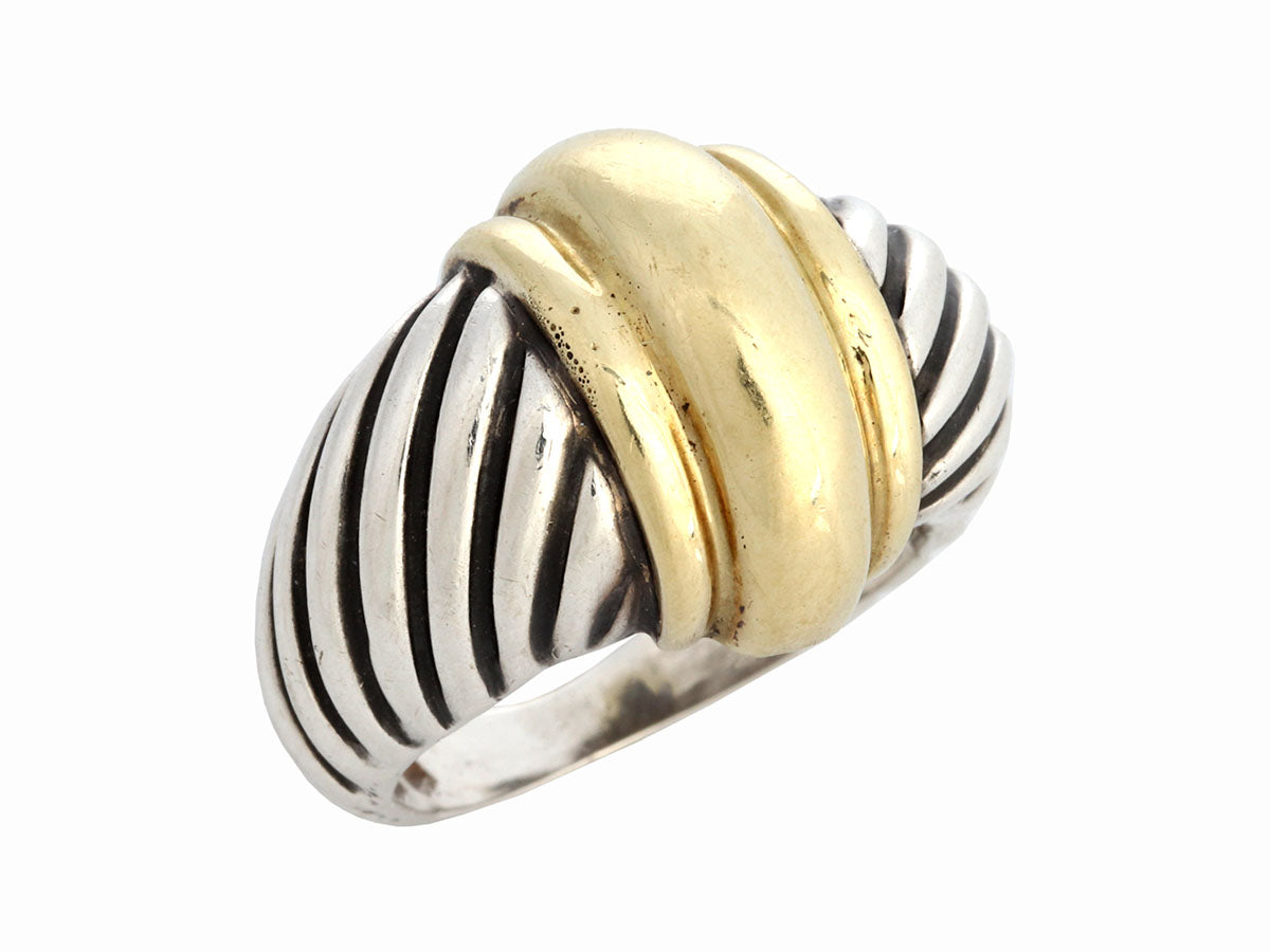 David Yurman Two-Tone Shrimp Ring