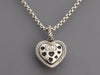 David Yurman Sterling Silver Mélange Diamond Heart Pendant Necklace