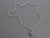 David Yurman Sterling Silver Mélange Diamond Heart Pendant Necklace