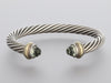 David Yurman Two-Tone Prasiolite 7mm Cable Bracelet