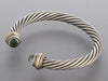 David Yurman Two-Tone Prasiolite 7mm Cable Bracelet
