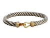 David Yurman Two-Tone 7mm Cable Buckle Bracelet