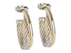 David Yurman Two-Tone Crossover Pierced Earrings