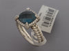 David Yurman Small Blue Topaz Châtelaine Pavé Bezel Ring