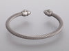 David Yurman Silver Aluminum Renaissance Cable Bracelet 4mm