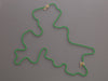 David Yurman Green Acrylic and 14K Yellow Gold Bel Aire Color Long Box Chain