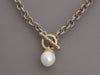 David Yurman Two-Tone Diamond and Pearl Drop Necklace