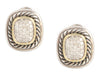 David Yurman Two-Tone Diamond Albion Earrings