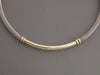 David Yurman Sterling Silver and 14K Yellow Gold Cable Choker