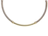 David Yurman Sterling Silver and 14K Yellow Gold Cable Choker