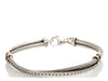 David Yurman Sterling Silver Diamond Crossover Bracelet