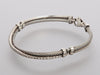 David Yurman Sterling Silver Diamond Crossover Bracelet