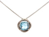 David Yurman Medium Blue Topaz Infinity Necklace