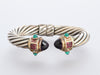 David Yurman 10mm renaissance bracelet amythest/rhodolite/Chalcedony